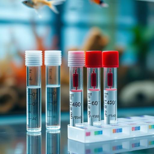 Kit de pruebas de agua para acuarios.