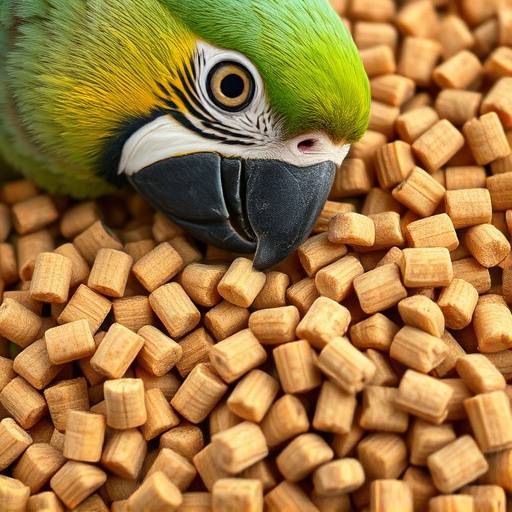 Pellets nutritivos para loros de gran tama&ntilde;o