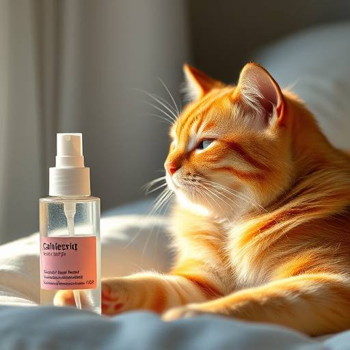 Spray calmante para gatos con feromonas naturales